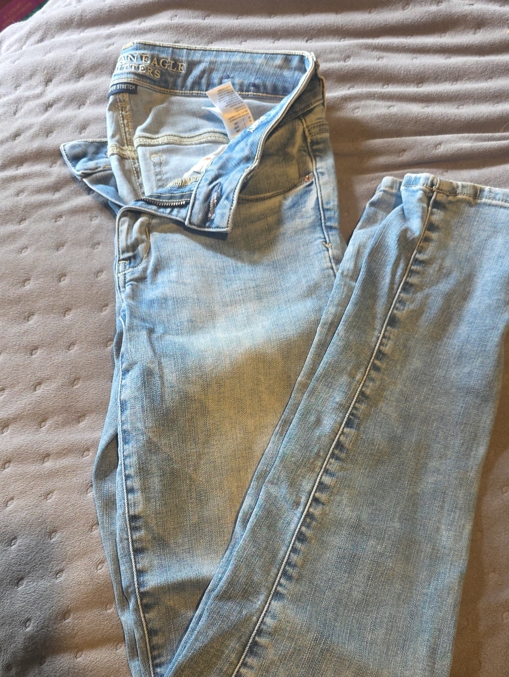 American Eagle Outfitters Light Blue Skinny Jeans Size 2 Long